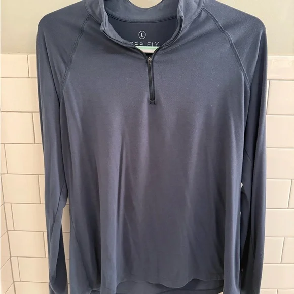 Free Fly Apparel Bamboo Gray-blue Long Sleeve Top - Picture 6 of 11